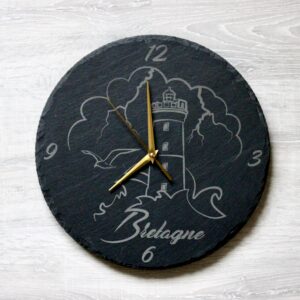 HORLOGE BRETAGNE ardoise (30 cm)