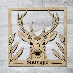Tableau TETE DE CERF Sauvage